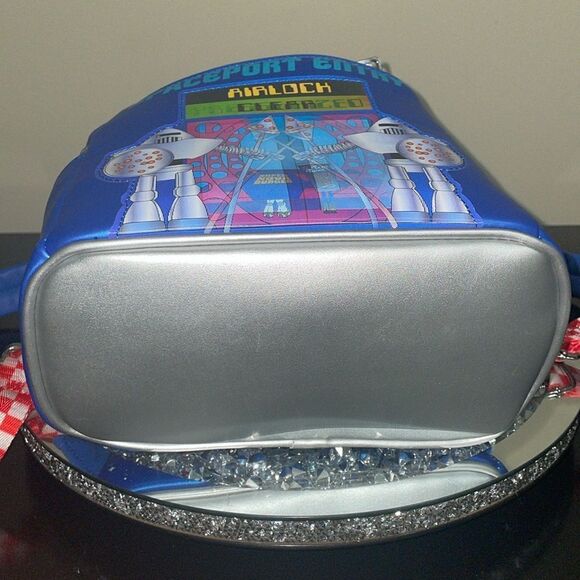 Disney Pixar Toy Story loungefly blue pizza planet mini bookbag back pack - Picture 11 of 11